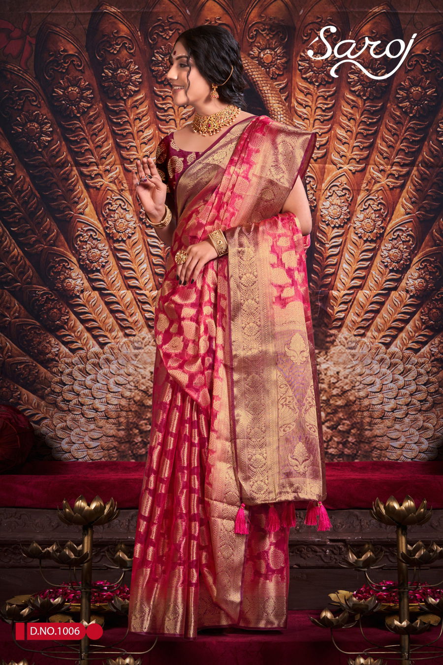 Saroj Prasadam Vol 1 Organza Designer Saree Catalog